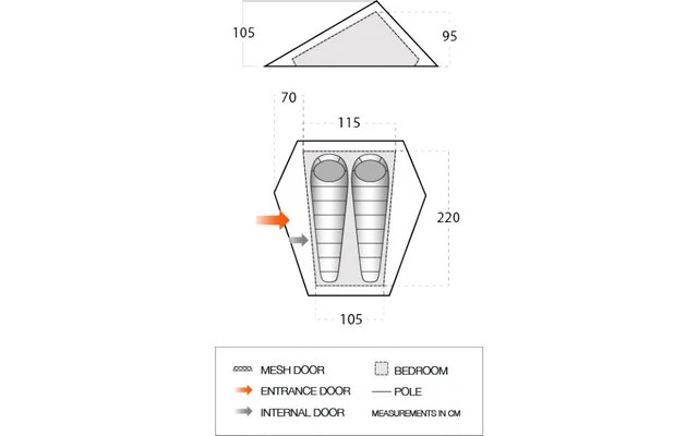 Vango Heddon 100 Leichtzelt 1 Person â Bild 2