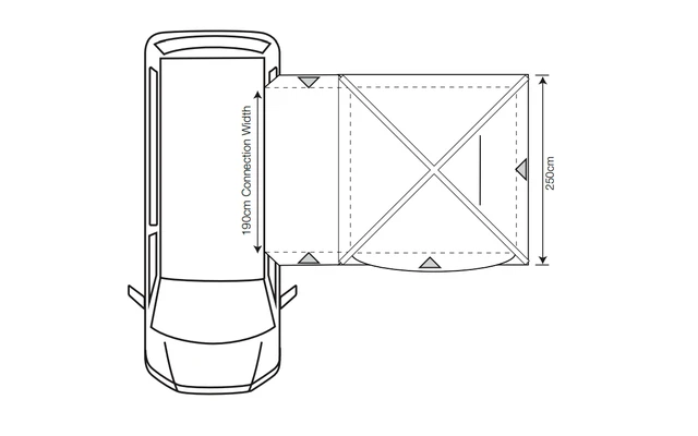 Outdoor Revolution Cayman Midi Air Vorzelt Low 180 Bis 210 Cm – Bild 4
