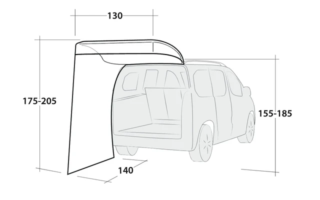 Outwell Seitenwand Upcrest – Bild 4