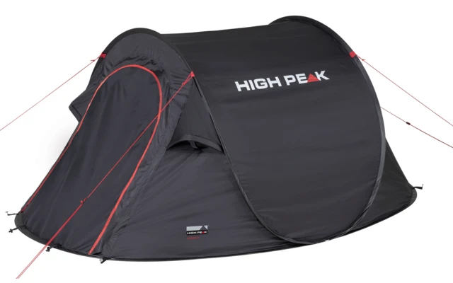 High Peak Vision 3 Einfachdach 3 Personen Pop Up Wurfzelt Grün – Bild 7