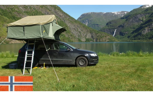 Gordigear Dachzelt Plus Für 3 Personen Mit Staufläche 165 X 320 Cm Grün