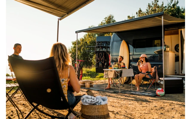 Fiamma F80s 290 Markise Gehäusefarbe Deep Black Tuchfarbe Royal Grey 290 Cm – Bild 5